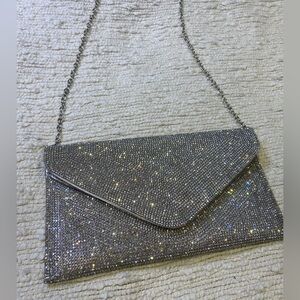 Steve Madden BKOKO Silver Multi Clutch/Crossbody Convertible